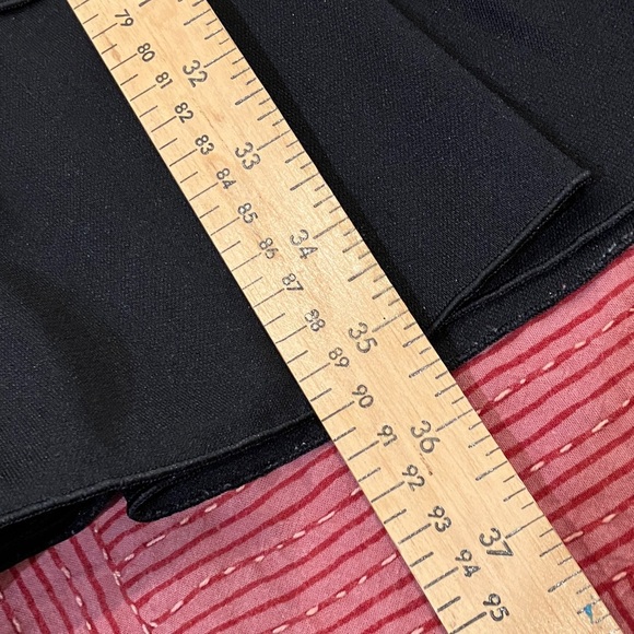 Vintage made in Canada XL Elegant Black Ruffle Mini Dress women’s - Picture 6 of 11